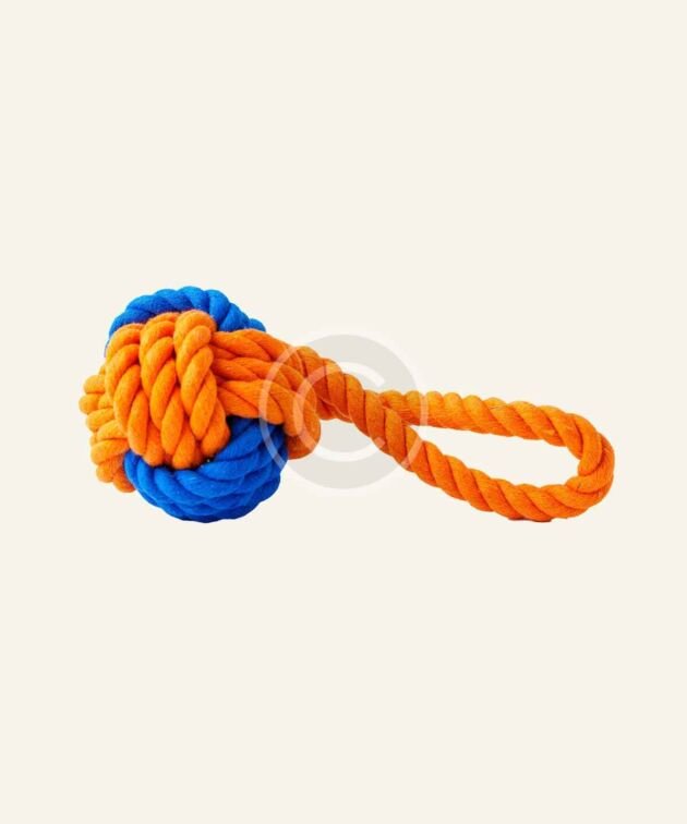 Dual-tone rope dog toy
