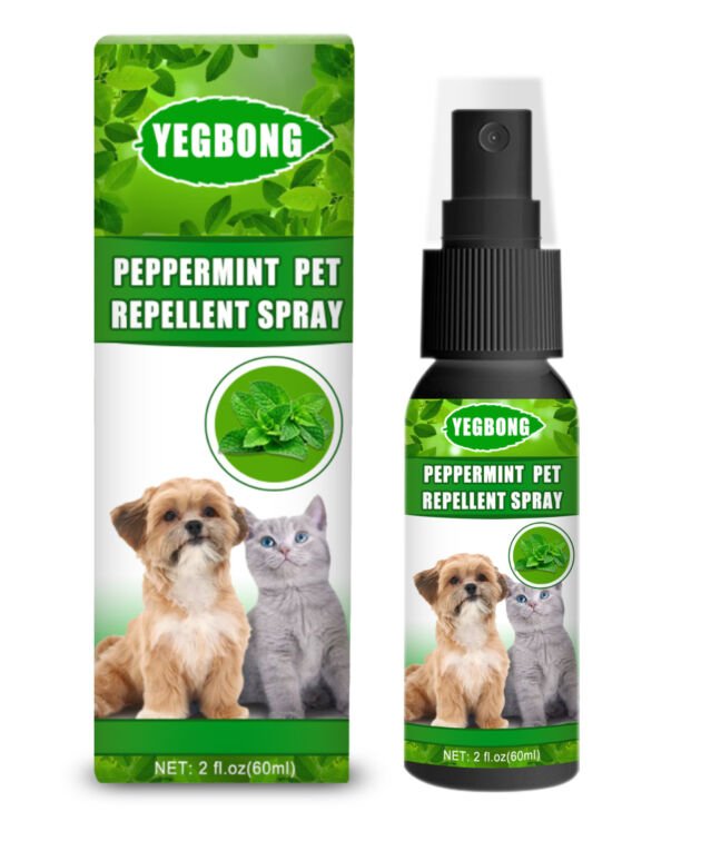 Peppermint Pet Repellent Spray, Dog Mite Spray Pet Mite Fungus Spray For Cats And Dogs