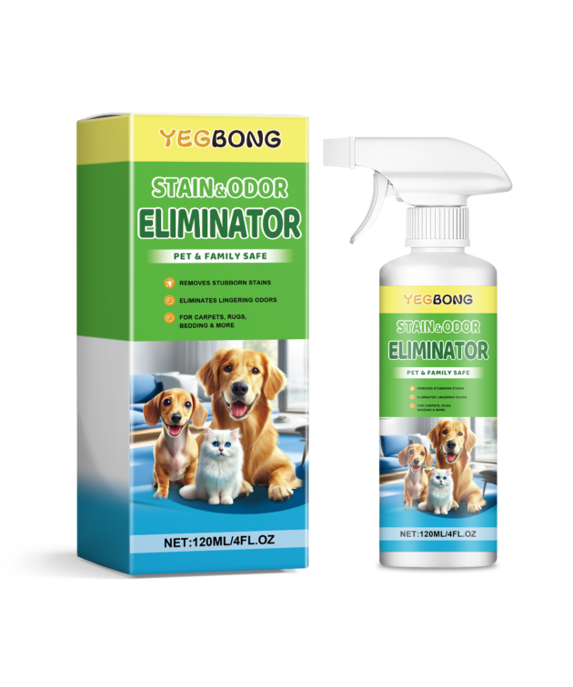 Yegbong Pet Stain Remover, Cat Dog Pet Stain Food Grease Pet Mucus Saliva Clean