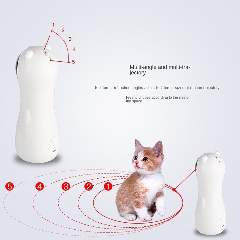 Cat Laser Toy Automatic Timing Laser Cat Toy Dual Power Supply LED Laser Wand Pet Laser Toy - Image 4