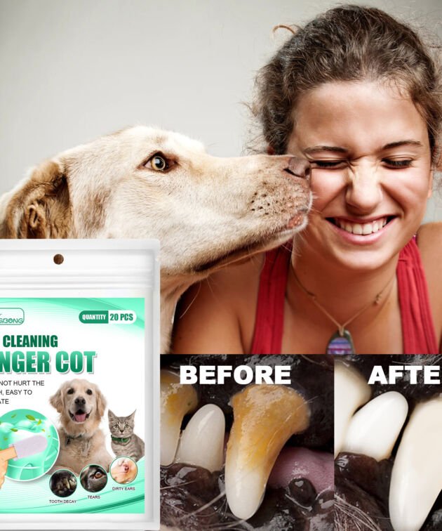 Pet Tooth Cleaning Finger Sleeves for Dogs and Cats Oral Hygiene Care