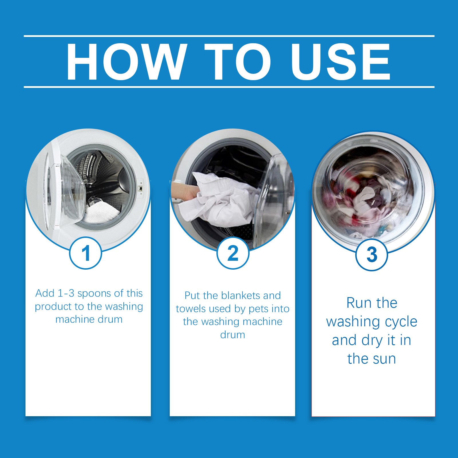 Yegbong Pet Washing Powder Deodorizing Deodorizing Deep Clean Stains Pet Washing Powder Decontamination Powder - Image 5