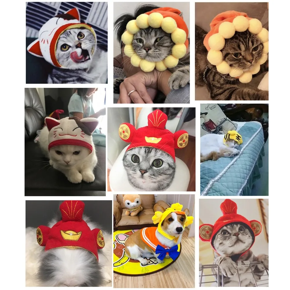 Cotton Pet Hat Decorative Party Pet Cap - Image 4